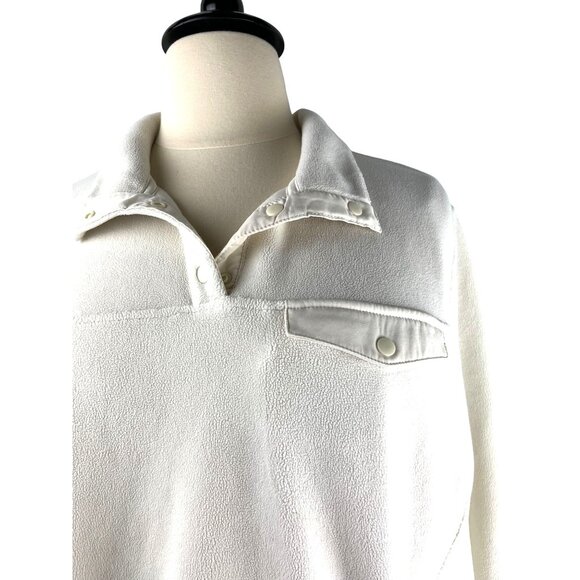 32 Degrees Women's Soft Fleece Button Snap Sweatshirt Pullover Top, Size 3X - Picture 3 of 14